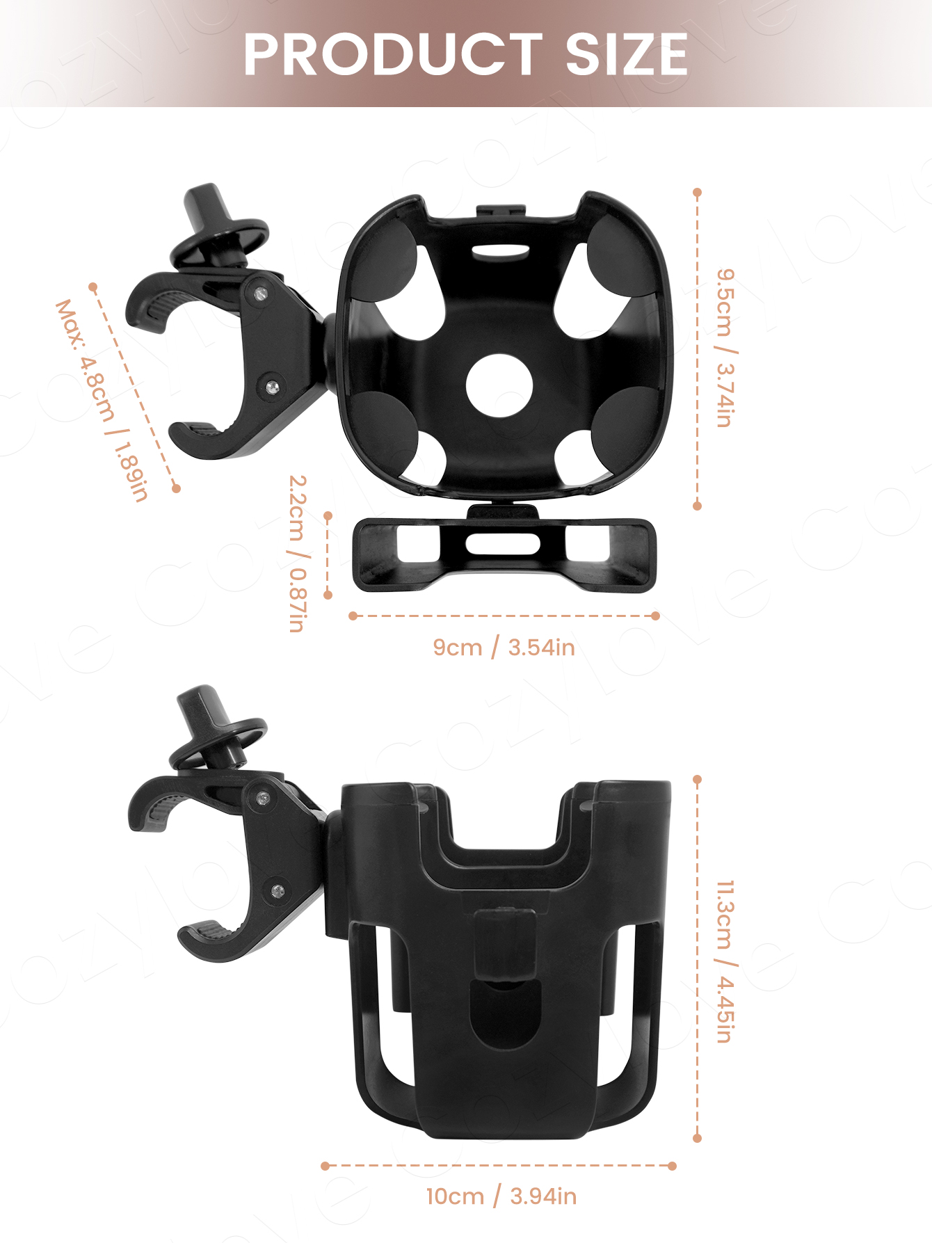 Duży uchwyt na napoje do wózka – Stroller Accessories recenzja i cena